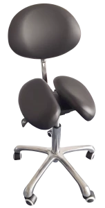AFSPSSADBR/BLK | Split Seat Saddle Stool