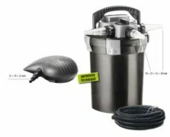 FPU10000-00 | Pressure Filter Set (ponds To 10m³) 3300 L/h Pump - 11W UVC