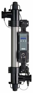 HRP-30-UK | H.R UV-C For Pools Up To 30m³ Vol / 12m³ / HR Flow With Digital Lamp Life Indicator And Smart Peristaltic Dosing Pump